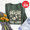 Off To Praise The Lord Sweatshirt - Heather Forest - 20 product image 1