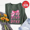 Pray On It Sweatshirt - Heather Forest - 20 product image 1