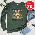 I'm A Delight Long Sleeve - Heather Forest - 17 product image 1