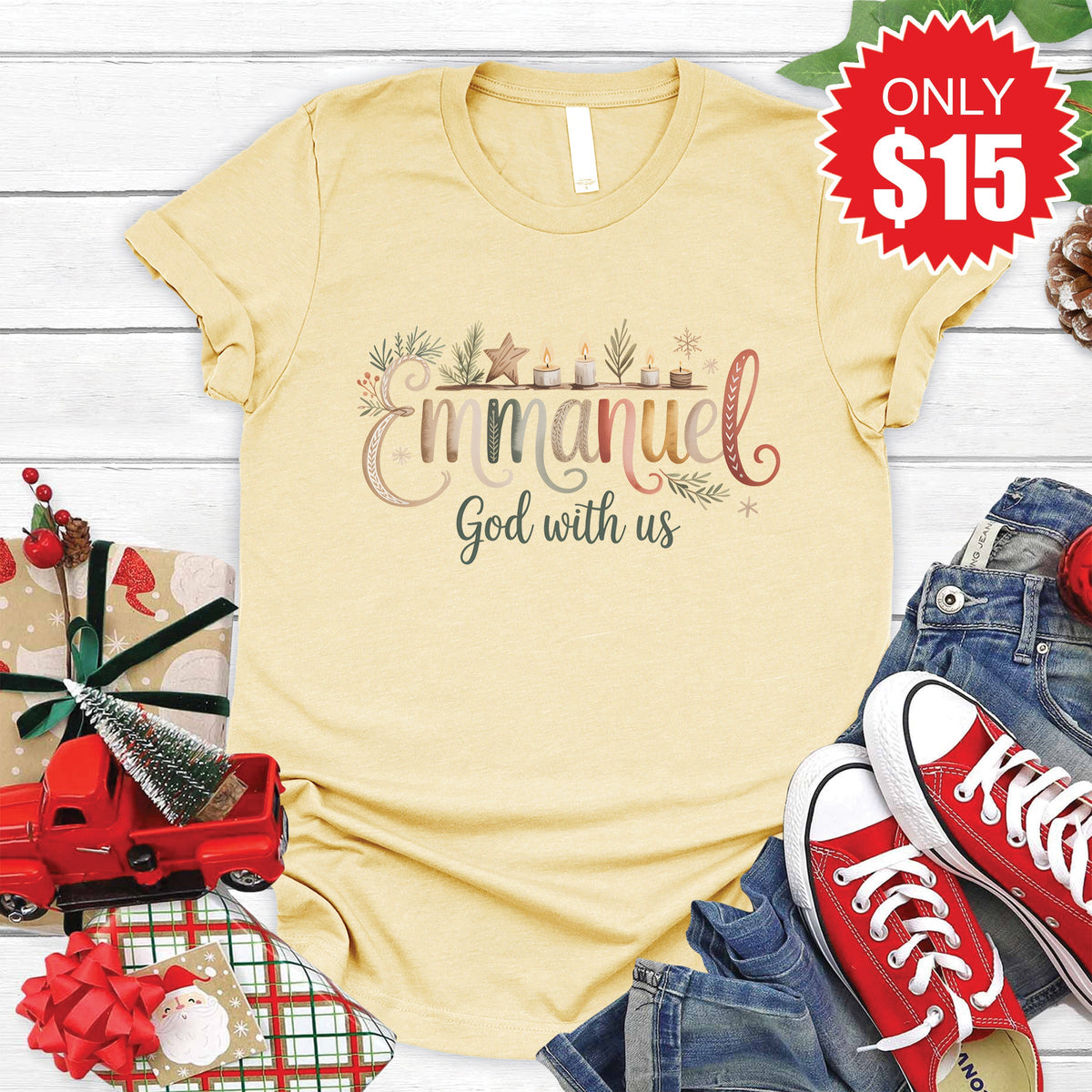 Emmanuel Tee - Heather French Vanilla - 15 product image 1