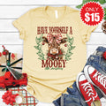 Mooey Little Christmas Tee - Heather French Vanilla - 15 product image 1