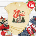 Joy To The World Tee - Heather French Vanilla - 15 product image 1