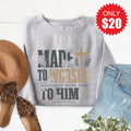 Made To Worship Sweatshirt - Heather Grey - 20 product image 1