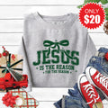 Jesus Is The Reason Sweatshirt - Heather Grey - 20 product image 1