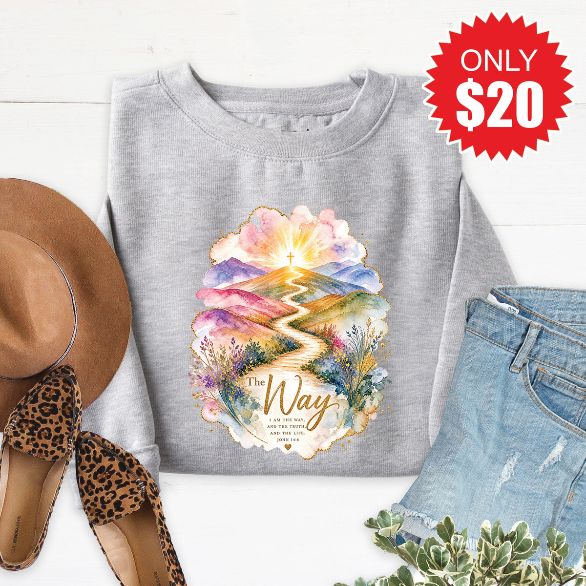 The Way Sweatshirt - Heather Grey - 20 product image 1