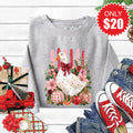 Christmas Goose Sweatshirt - Heather Grey - 20 product image 1