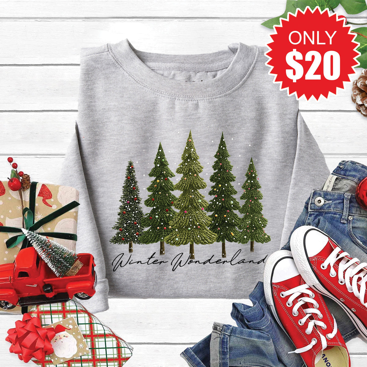 Winter Wonderland Sweatshirt - Heather Grey - 20 product image 1