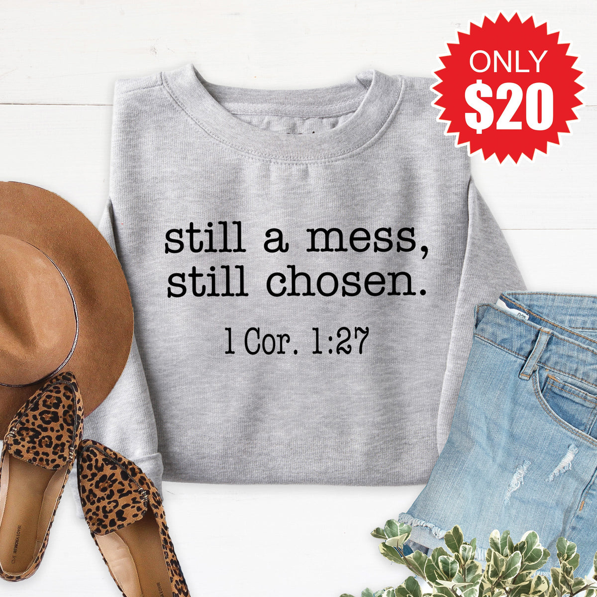 Still Chosen Sweatshirt - Heather Grey - 20 product image 1