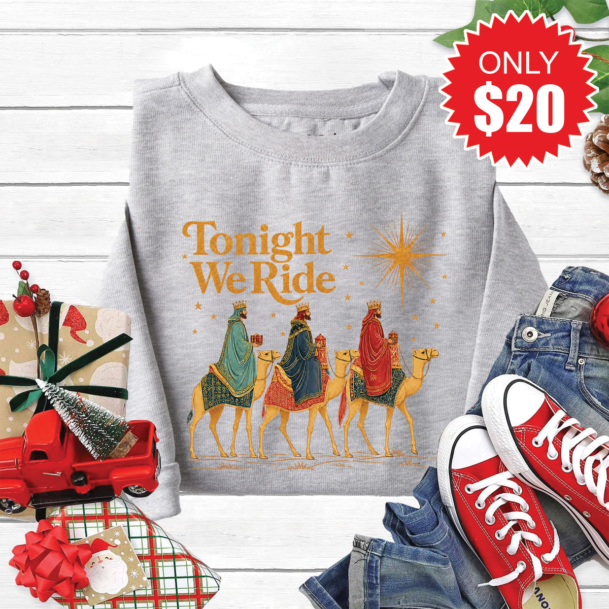 Tonight We Ride Sweatshirt - Heather Grey - 20 product image 1