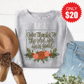 Give Thanks Sweatshirt - Heather Grey - 20 product image 1