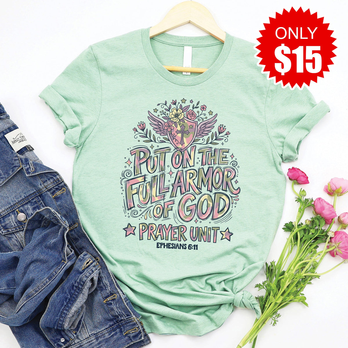 Armor Tee - Heather Honeydew - 15 product image 1