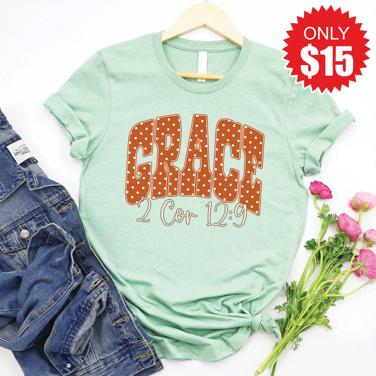 Grace Tee - Heather Honeydew - 15 product image 1