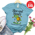 Slow And Steady Tee - Heather Lagoon - 15 product image 1