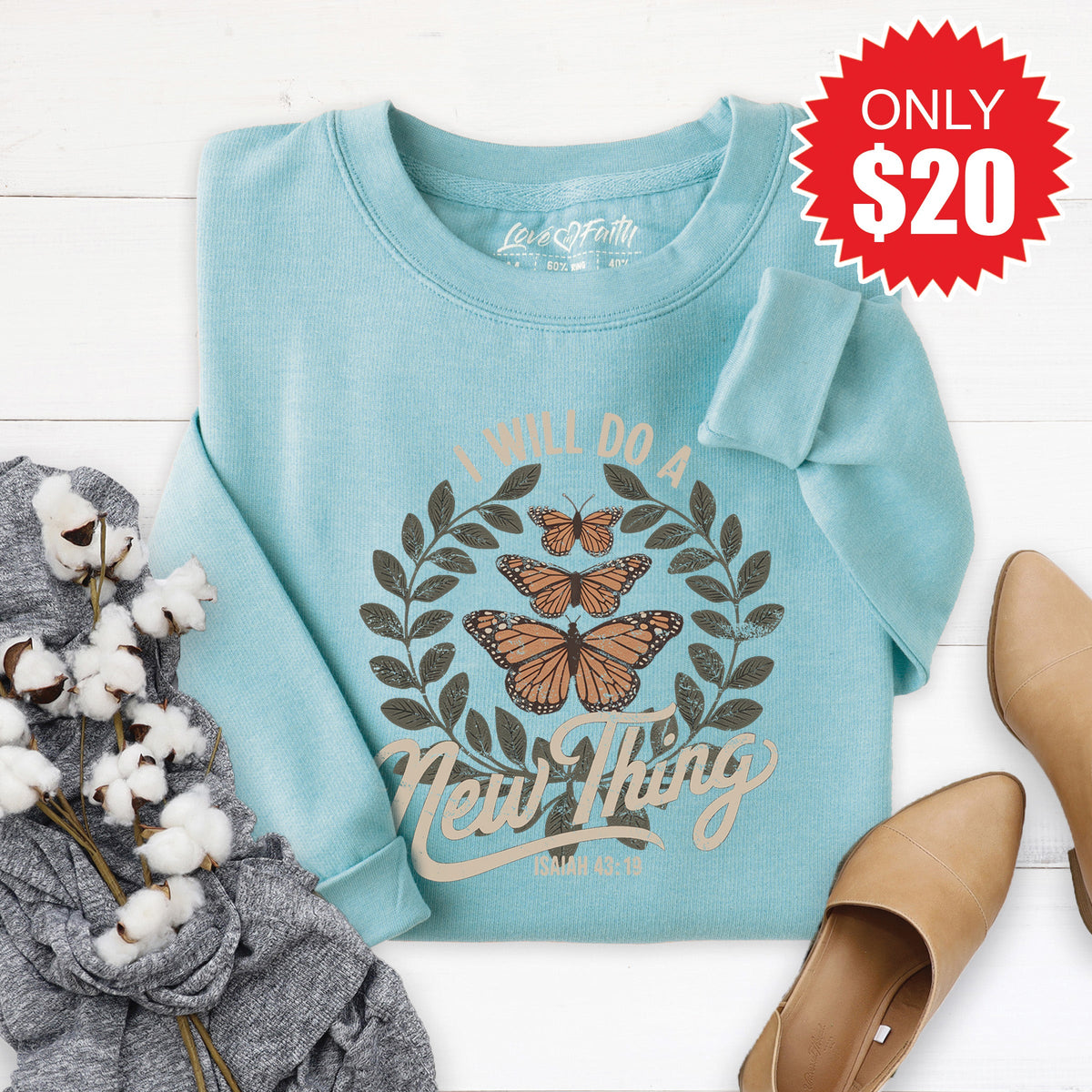 New Thing Sweatshirt - Heather Lagoon - 20 product image 1