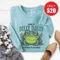 Dilly Dally Sweatshirt - Heather Lagoon - 20 product image 1