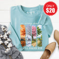 I Will Praise Him Sweatshirt - Heather Lagoon - 20 product image 1