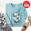 It Is Well Sweatshirt - Heather Lagoon - 20 product image 1
