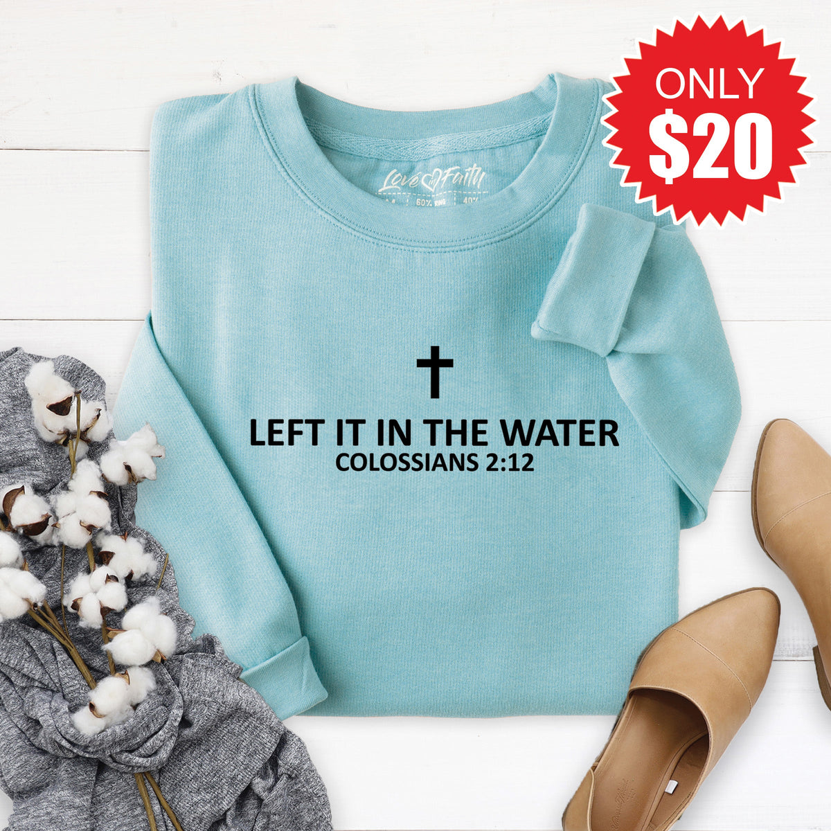 Left It In The Water Sweatshirt - Heather Lagoon - 20 product image 1