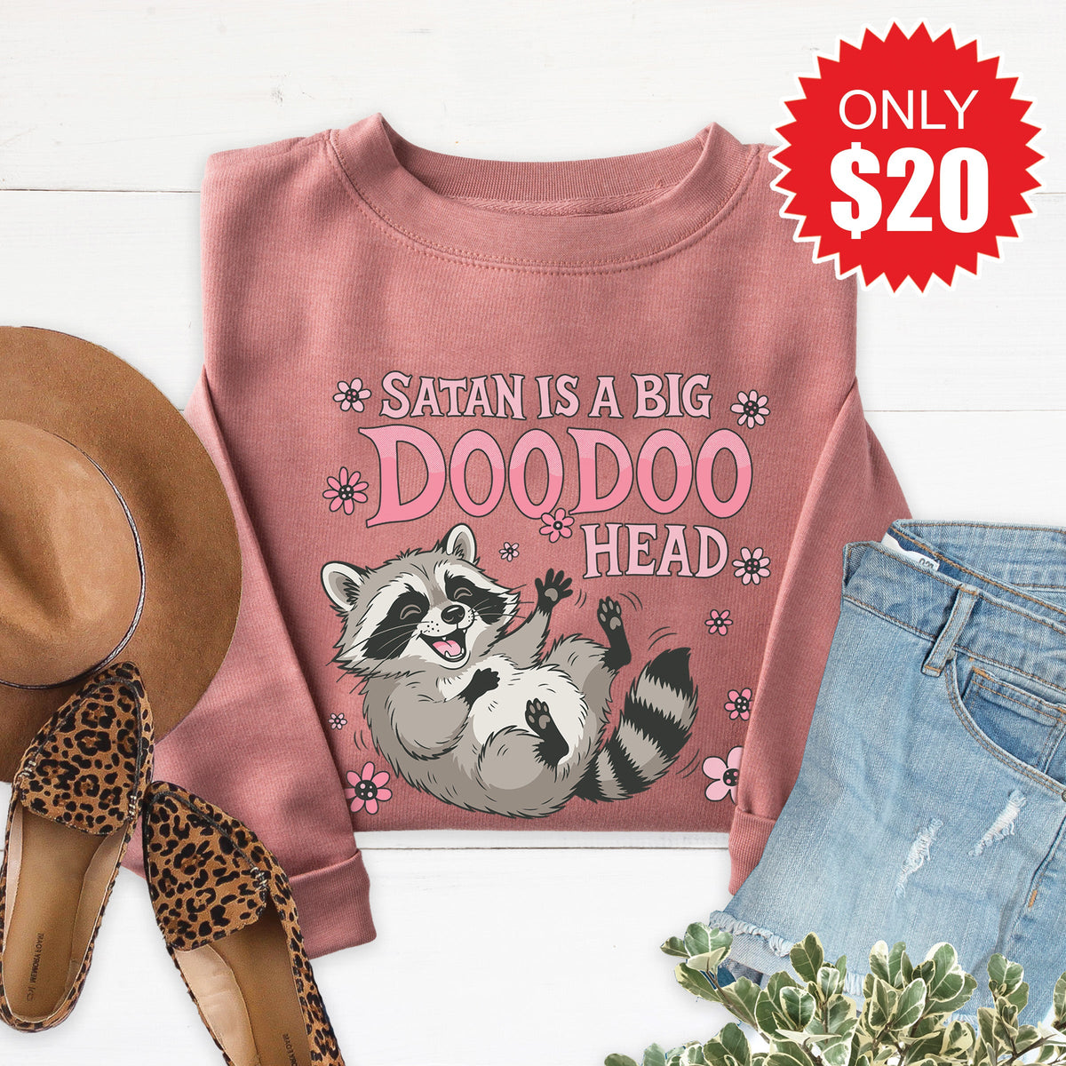 Doodoo Head Sweatshirt - Heather Mauve - 20 product image 1
