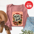 Give Thanks Sweatshirt - Heather Mauve - 20 product image 1