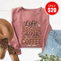 Life Begins Sweatshirt - Heather Mauve - 20 product image 1