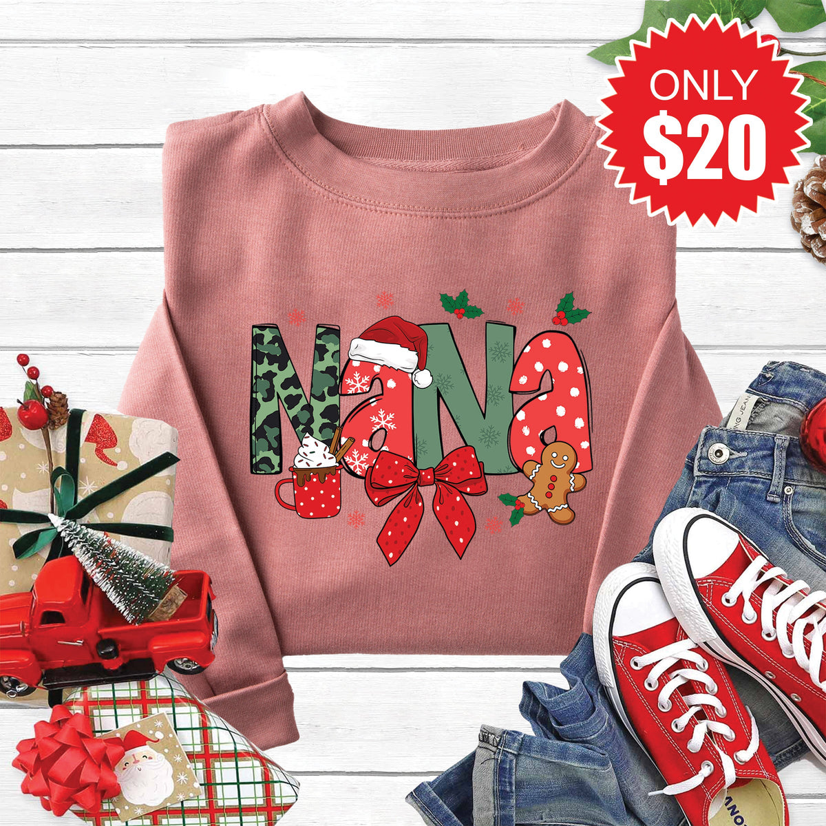 Nana Sweatshirt - Heather Mauve - 20 product image 1