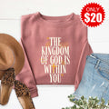 Kingdom of God Sweatshirt - Heather Mauve - 20 product image 1