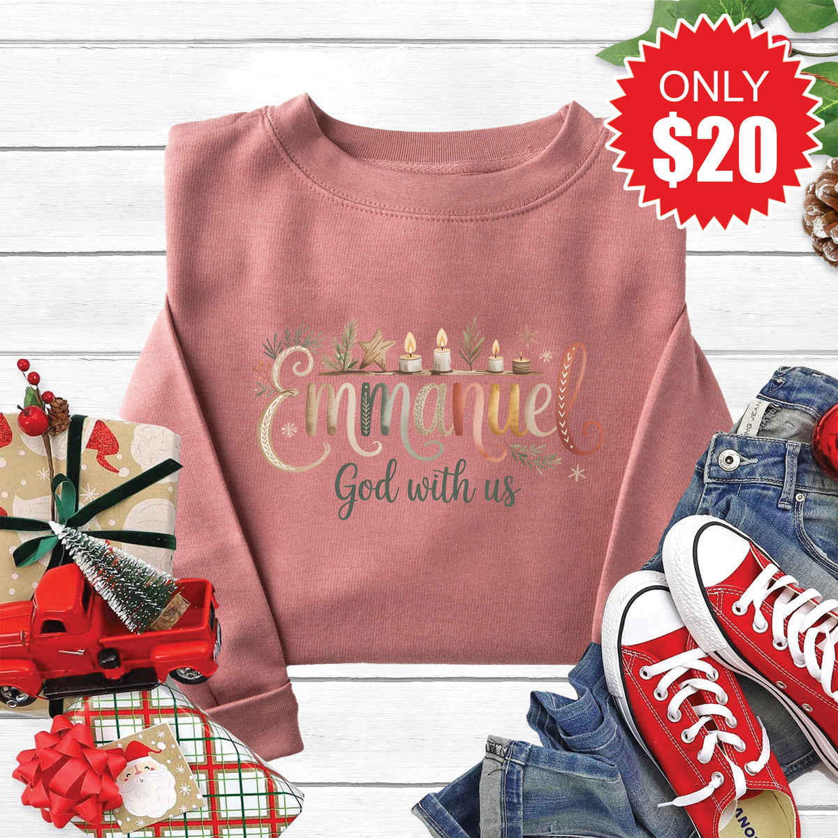 Emmanuel Sweatshirt - Heather Mauve - 20 product image 1