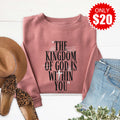 Kingdom of God Sweatshirt - Heather Mauve - 20 product image 1