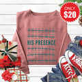 His Presence Sweatshirt - Heather Mauve - 20 product image 1