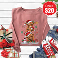 Christmas Cows Sweatshirt - Heather Mauve - 20 product image 1