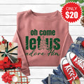 Let Us Adore Him Sweatshirt - Heather Mauve - 20 product image 1