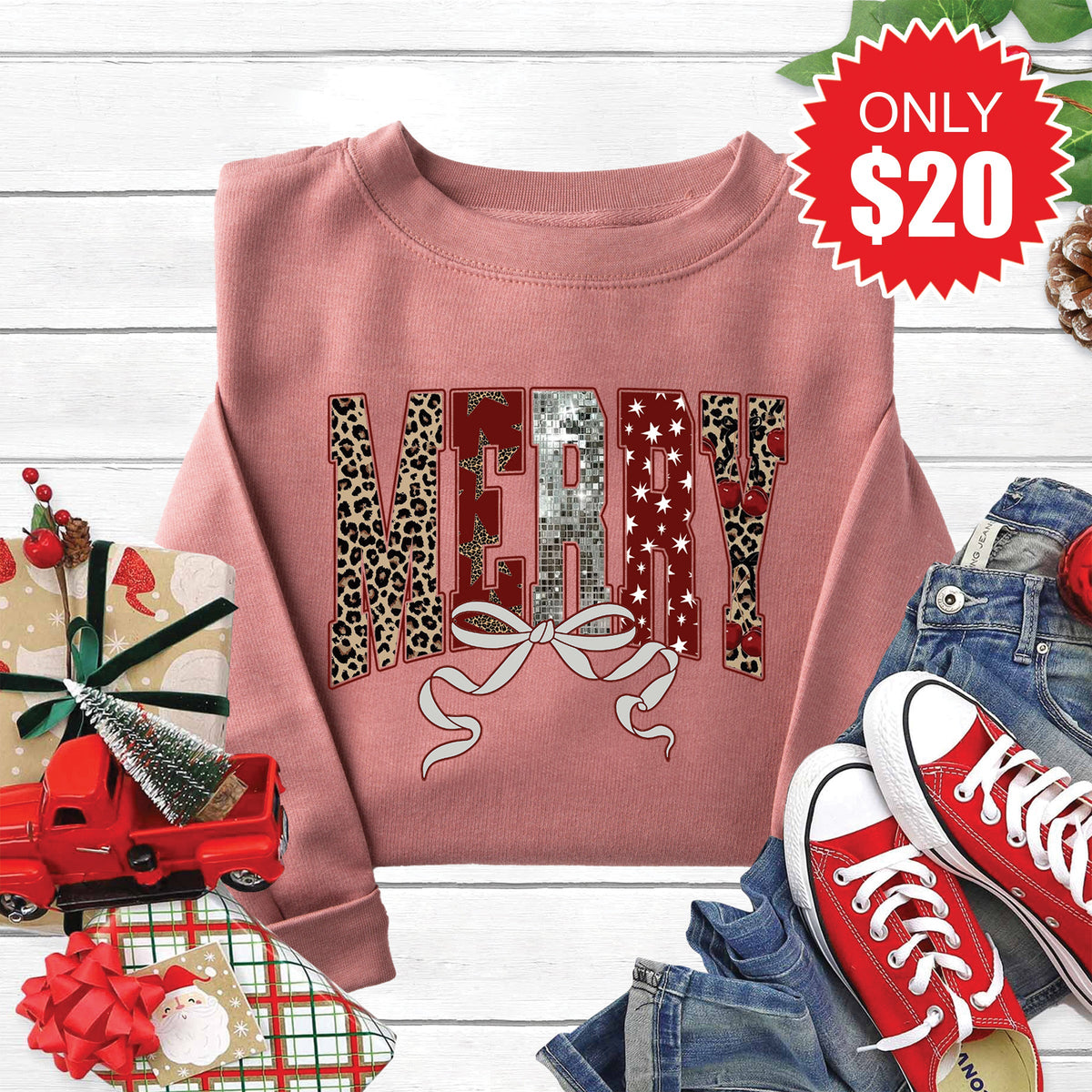 Merry Sweatshirt - Heather Mauve - 20 product image 1