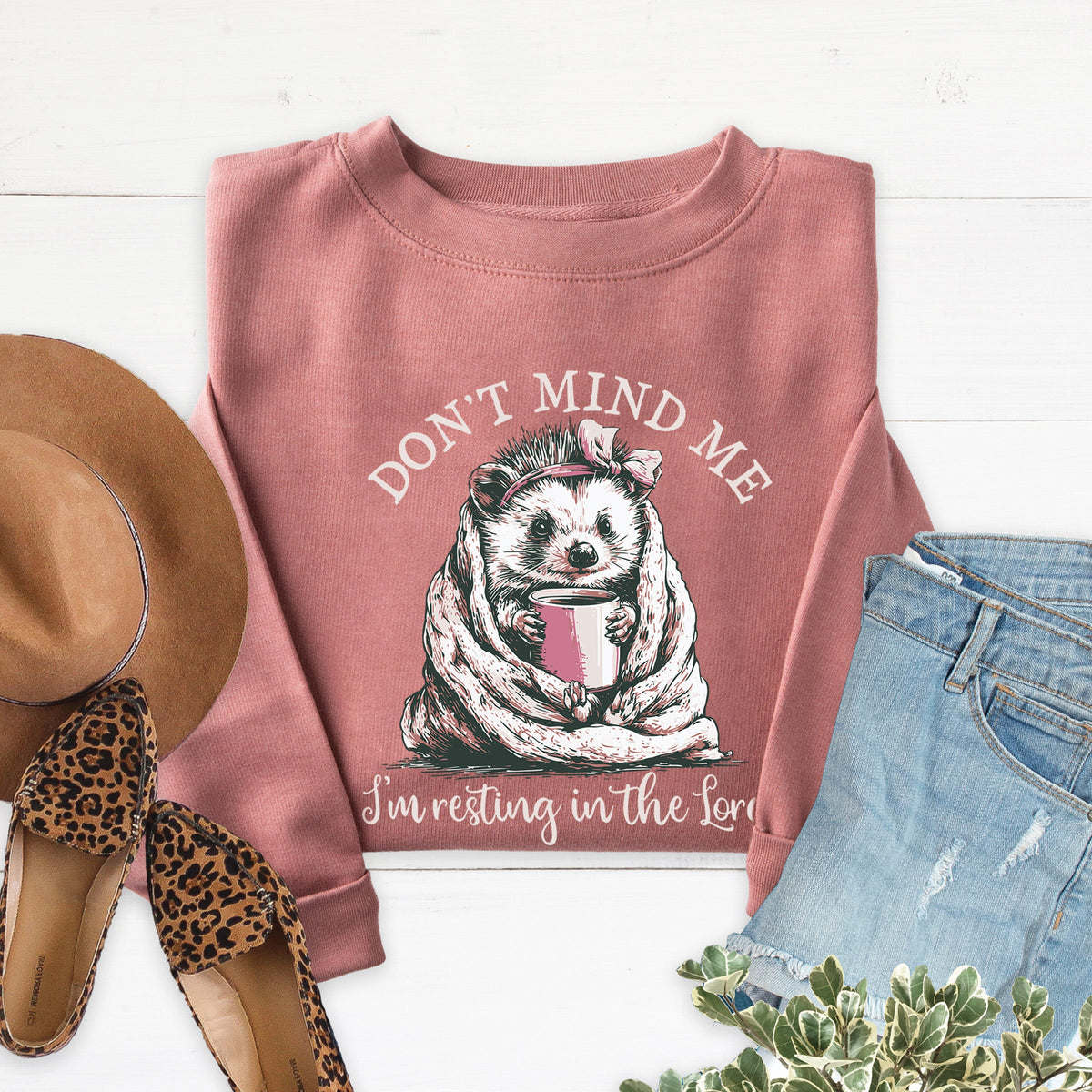 Resting in the Lord Sweatshirt - Heather Mauve - 20 product image 1