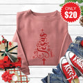 Jesus Sweatshirt - Heather Mauve - 20 product image 1