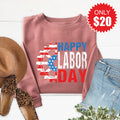 Happy Labor Day Sweatshirt - Heather Mauve - 20 product image 1
