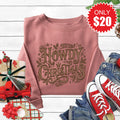 Howdy Christmas Sweatshirt - Heather Mauve - 20 product image 1