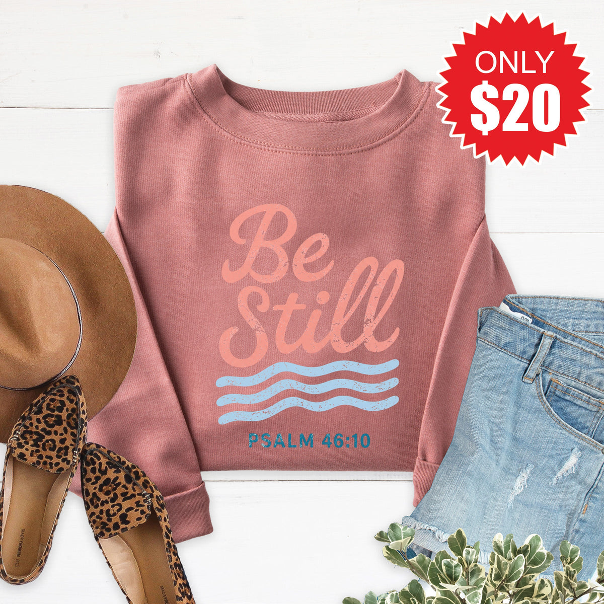 Be Still Sweatshirt - Heather Mauve - 20 product image 1