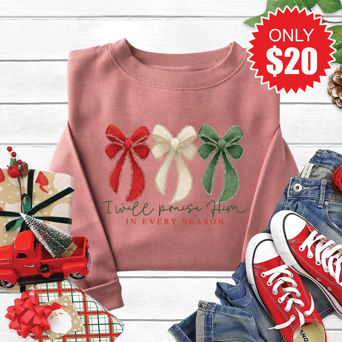 In Every Season Sweatshirt - Heather Mauve - 20 product image 1