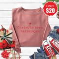 Christ Is Born Sweatshirt - Heather Mauve - 20 product image 1