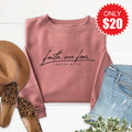 Faith Over Fear Sweatshirt - Heather Mauve - 20 product image 1