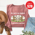 The Lord Is My Shepherd Sweatshirt - Heather Mauve - 20 product image 1