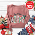 Be The Light Sweatshirt - Heather Mauve - 20 product image 1