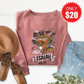 Rise On Faith Sweatshirt - Heather Mauve - 20 product image 1