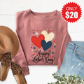 Happy Labor Day Sweatshirt - Heather Mauve - 20 product image 1