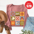 Amazing Grace Blocks Sweatshirt - Heather Mauve - 20 product image 1