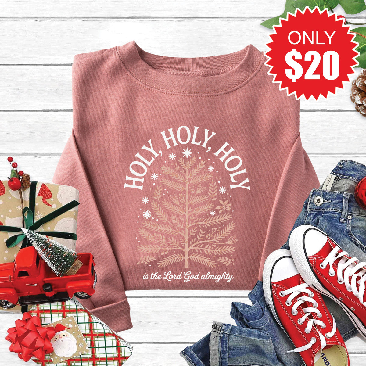 Holy, Sweatshirt - Heather Mauve - 20 product image 1
