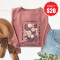 It Is Well Sweatshirt - Heather Mauve - 20 product image 1