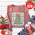 Merry Christmas Sweatshirt - Heather Mauve - 20 product image 1