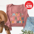 Make Heaven Crowded Sweatshirt - Heather Mauve - 20 product image 1